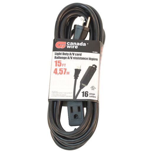 3 Outlet 16/3 Blue Block Heater Cord 3.04M