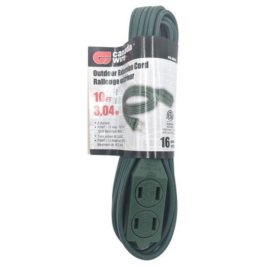 16/3 Indoor/Outdoor Orange Extension Cord 15.24M