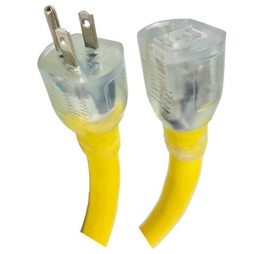10/3 Outdoor Single Tap Extension Cord 7.62M