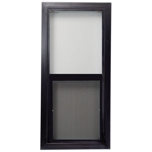 17 x 35 Vented Black PVC Shed Window
