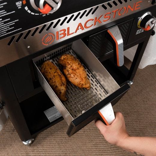 28" Griddle Cooking Station With Air Fryer And Warming Drawe