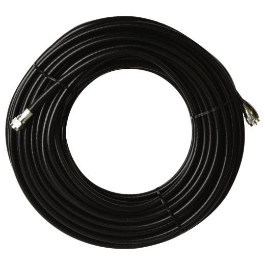 50' RG6 Coaxial Cable With Ground Wire-Black