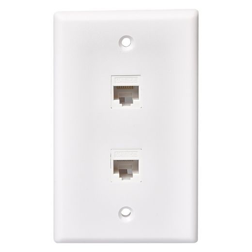 CAT 5E/6 Dual Wall Plate