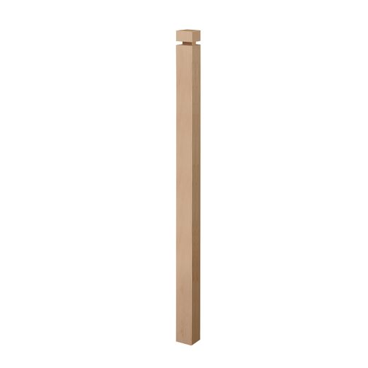 2-1/2" x 2-1/2" x 44" Square Oak Newel