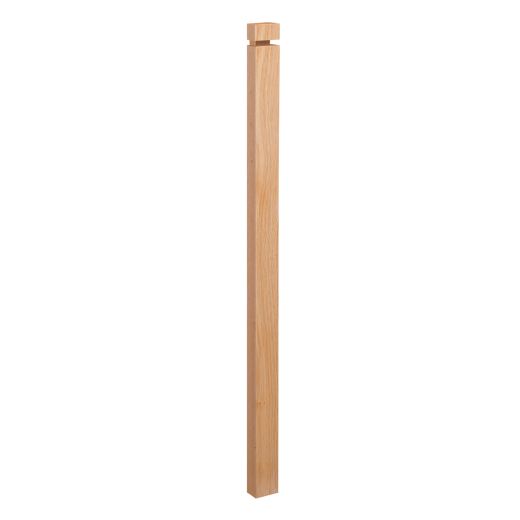 2-1/2" x 1-1/4" x 44" Square Oak Half-Newel