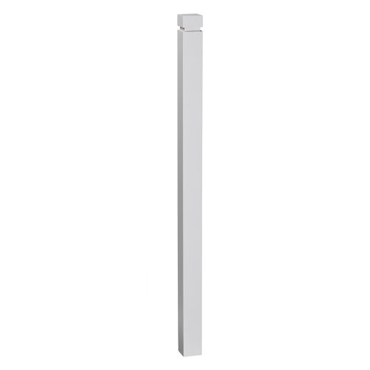 2-1/2" x 2-1/2" x 44" Square White Newel