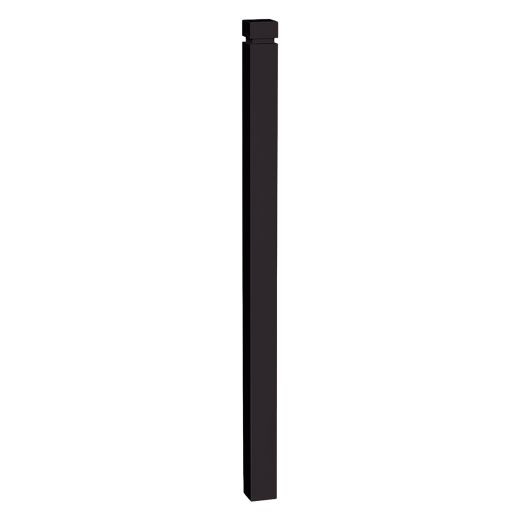 2-1/2" x 2-1/2" x 44" Square Matte Black Newel