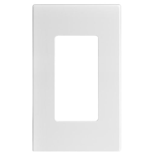 Decora Screwless Wallplate Single Gang-White
