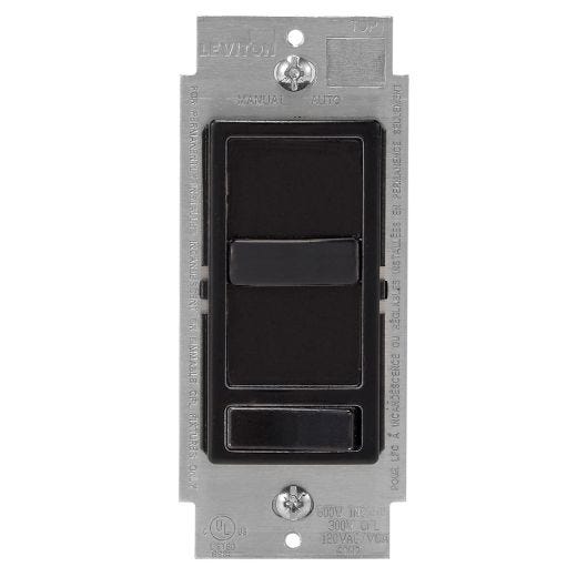 SureSlide Slide Dimmer With Preset Switch Black