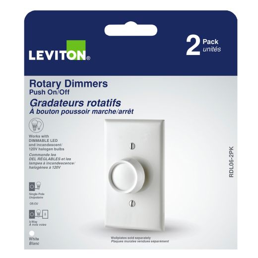 Universal Rotary Dimmer-2/Pack