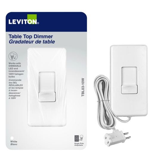 White Tabletop Dimmer LED/CFL/Halogen