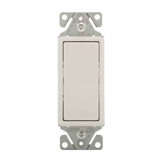 White 3-Way Decorator Lighted Switch 15A 120/277V