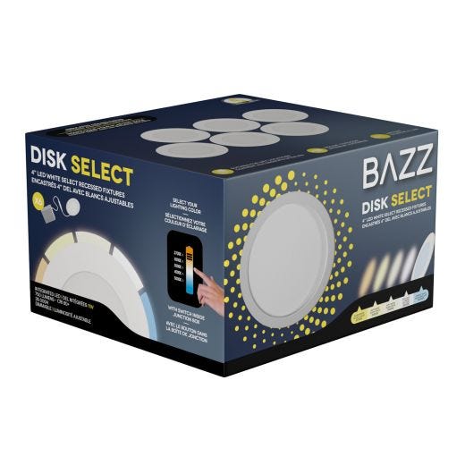 4" LED 5CCT Recessed Downlight- 6/Pack