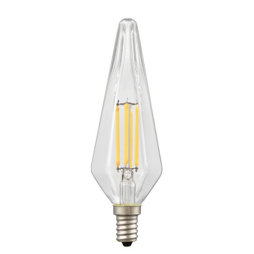 S18 4W 3000K Spear Filament LED Bulb