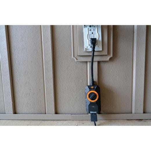 Outdoor Dusk To Dawn Lighting Timer, 1 Grounded Outlet