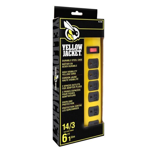 Yellow Jacket 6 Outlet 6 Ft Workshop Power Strip