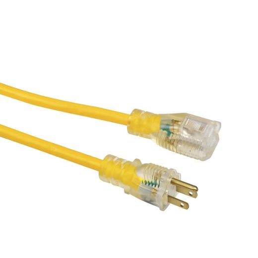 Yellow Jacket 14/3 - 100' Extension Cord, Single Outlet