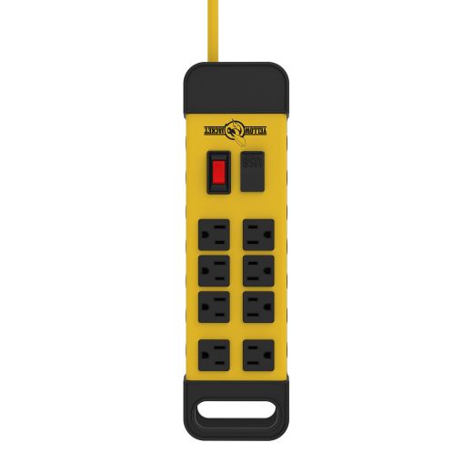 Yellow Jacket 8-Outlet Power Block, 6’ Cord, USB