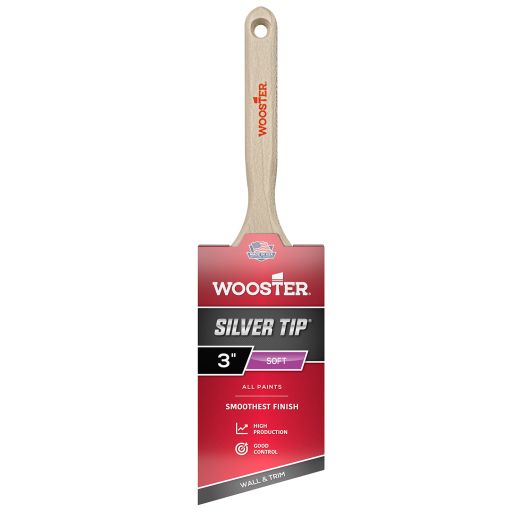 Wooster 5221 Pinceau à Angle Silver Tip 3"