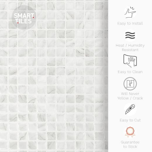 XL Minimo Marble Smart Tile Mosaik-2/Pack