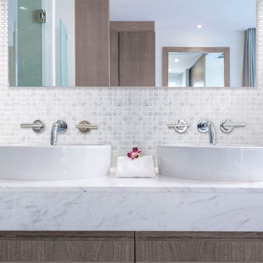 XL Minimo Marble Smart Tile Mosaik-2/Pack