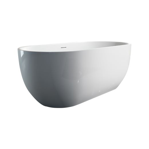 Lily 59" Matte White Freestanding Tub