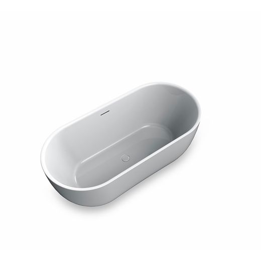 Lily 59" Matte White Freestanding Tub