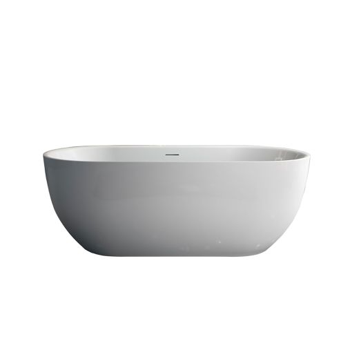 Lily 59" Matte White Freestanding Tub