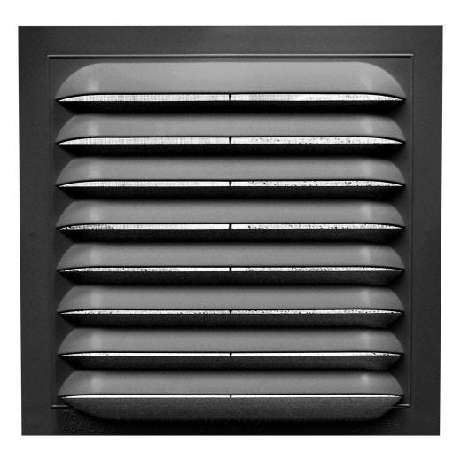 15" X 15" Standard Square Gable Vent- Black