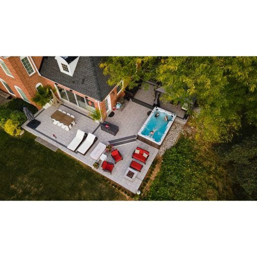 St. Lawrence 13ft 12-Person 39-Jet Swim Spa