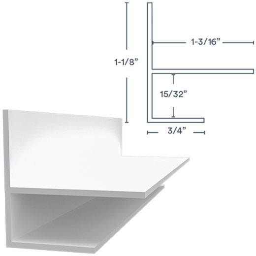 Trusscore 1/2" F Trim 10'