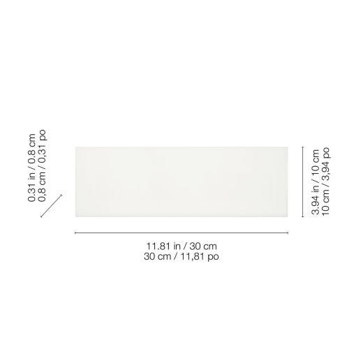 Carreau céramique blanc Soho Canvas 4"x12" 9.69 pi²
