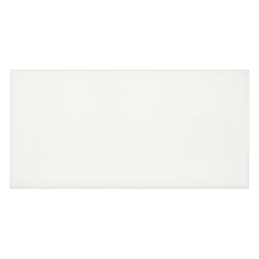 8"x16" Soho Canvas White Glossy Pressed Ceramic Tile 10.33SF