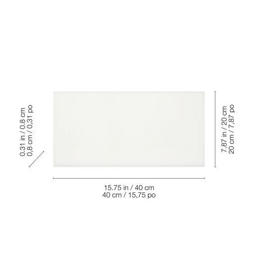 Carreau de céramique blanc Soho Canvas 8"x16" 10,33 pi²