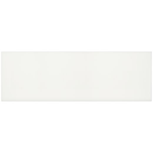 8"x24" Soho Canvas White Glossy Ceramic Wall Tile 15 Sq-Ft