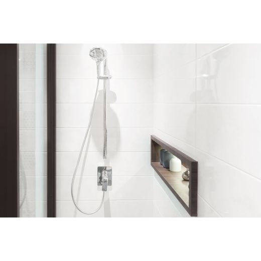 Carreau Mural Céramique Brillant Blanc Soho 8"x24" 15 Pi²