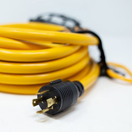 4 Outlet 5-20R, 25' Heavy Duty L14-30P Power Cord