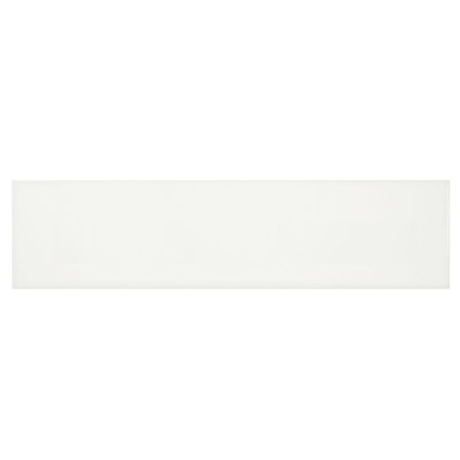 Carreau Mural Céramique Mat Blanc Canvas 4" x 16" 10.76 pi²