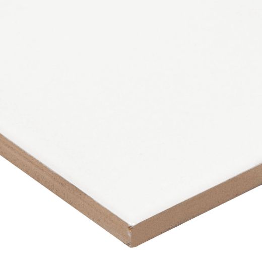 Carreau Mural Céramique Mat Blanc Canvas 4" x 16" 10.76 pi²