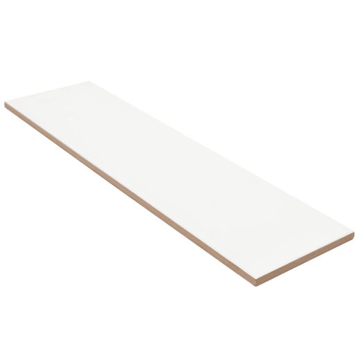 Carreau Mural Céramique Mat Blanc Canvas 4" x 16" 10.76 pi²