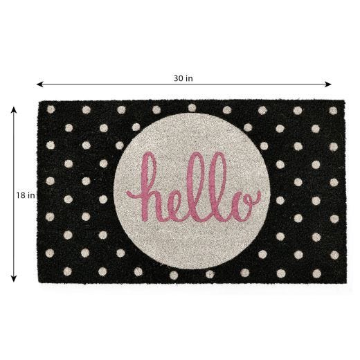 Tapis de Coco Hello 18" x 30"