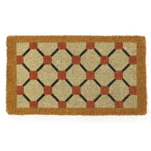 Tapis en fibre de coco tissé à la main 18" x 30"