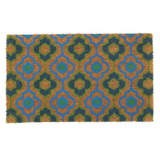 Tapis en fibre de coco fleur de printemps 18" x 30"