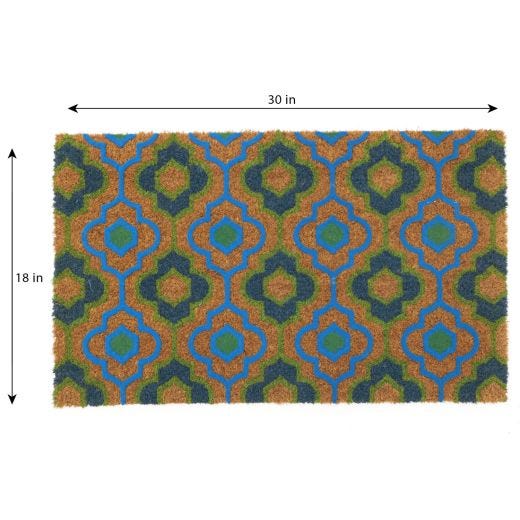 Tapis en fibre de coco fleur de printemps 18" x 30"