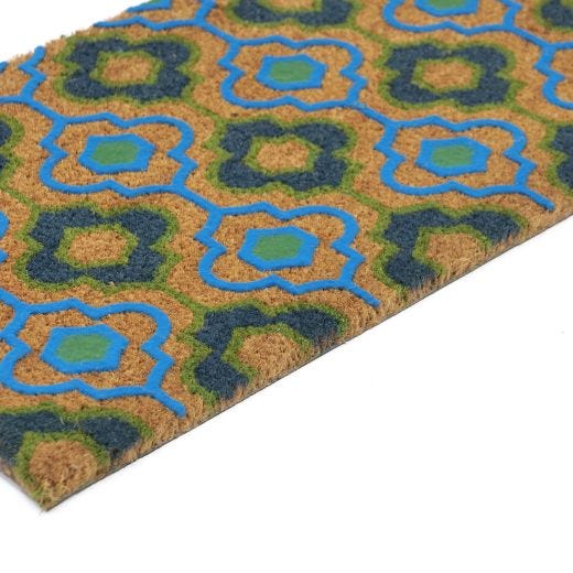 Tapis en fibre de coco fleur de printemps 18" x 30"