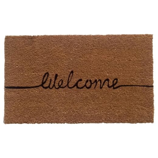 Welcome 18"x 30" Coir Mat