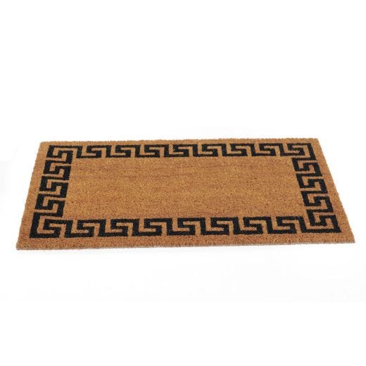 Tapis de Coco Motif Clé Grecque 18" x 30"