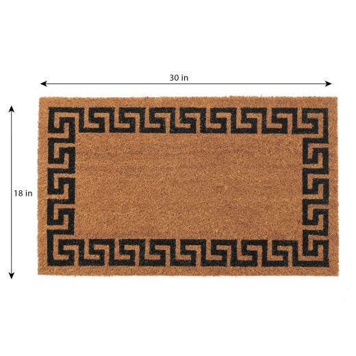 Tapis de Coco Motif Clé Grecque 18" x 30"