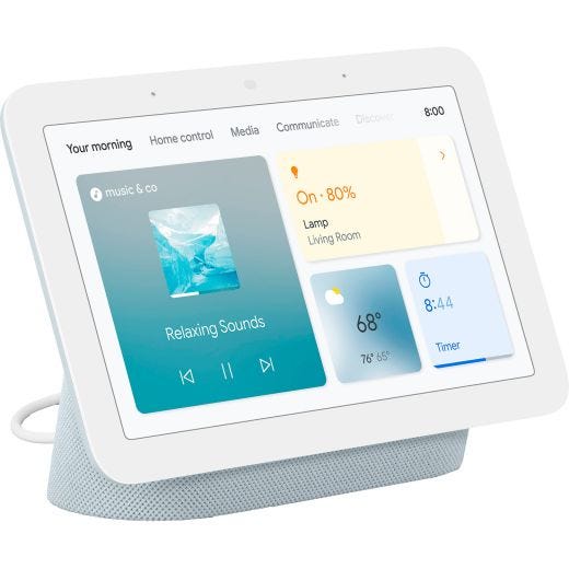 Google Nest Hub Max - Chalk