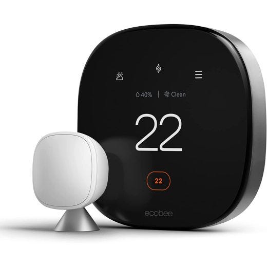 Ecobee Smart Thermostat Premium With Voice Control & Sensor